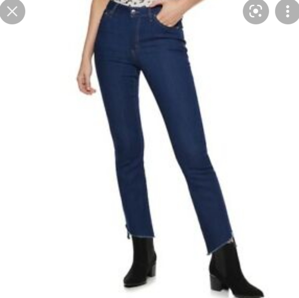 NWT Nine West high rise kick flare jeans
